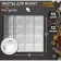 Set of coins sheets, Optima format, 10 sheets 200 x 250 mm, 12 cells 50 x 50 mm