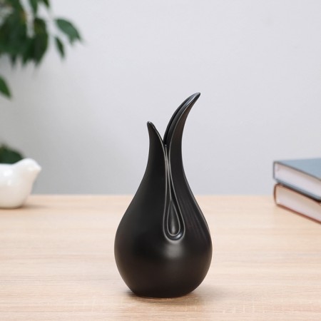 VAZA Ceramics Table "Ellis" 17x8 cm, black