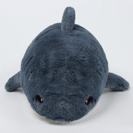 Soft toy "Cat" in a shark costume, 48 cm, gray color-5