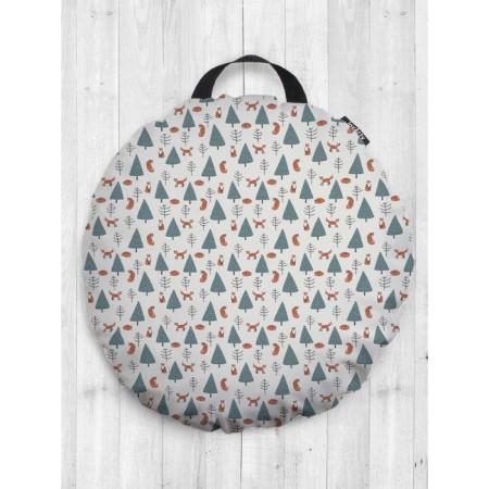 Pillow Siddle "Fox in the Forest", decorative, D = 52 cm