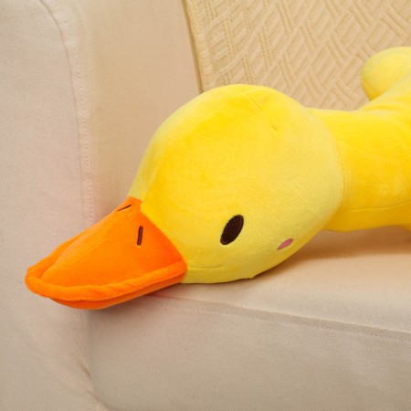 Soft toy "goose", 80 cm, yellow color-1