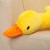 Soft toy "goose", 80 cm, yellow color