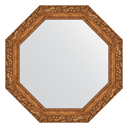 Mirror in the baguette frame, bronze vignette 85 mm, 70x70 cm