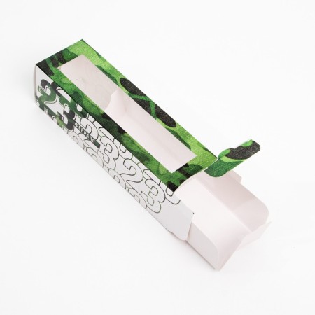 Box for Makarun, confectionery packaging, "February 23", 18 x 5.5 x 5.5 cm-1