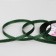 A satin ribbon "Silver threads", 6 mm × 23 ± 1 m, green color No. 049