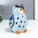 Souvenir Ceramics Light "Blue Filin with Flower" from the solar battery 13.5x9.5 cm