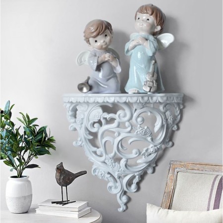 Nast-layer decor, 20.5 x 19 cm, white
