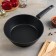 Hope pan, d = 24 cm, h = 7.4 cm, removable handle, anti -stick coating, black color black