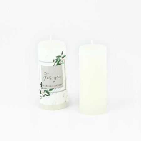 Aromatic candle column "For You", aroma jasm.in, 3 x 7.5 cm.-2