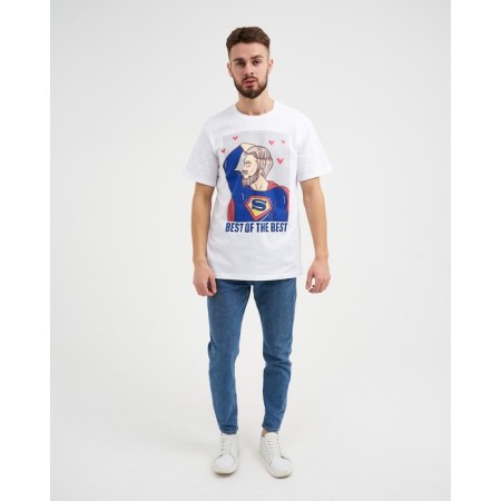 Men's T -shirt KAFTAN "BEST", White, p. 54-2