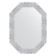 Mirror in the baguette frame, white minting 70 mm, 52x72 cm