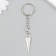 Metal keychain "Umbrella" silver 1.1x4.2 cm