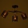 Roberta chandelier 3he27 40W black and gold 52x26x27 cm Bayerlux