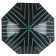 Umbrella - semi -automatic “stripes” cane, 8 spokes, r = 54 cm, gray/green color