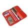 Kulet-bucket, button, 3-for bills, 1-for coins, 11-for cards, scarlet fleetter