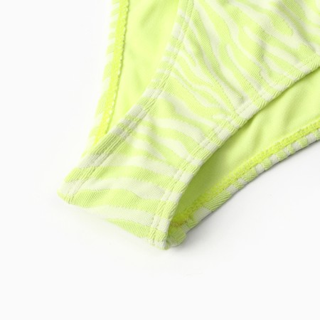 Separate female swimsuit, color geometry on light green, size 48 (l)-9