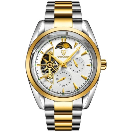Men's male watch, d-4.2 cm, with a chronograph, 3 atm, luminous