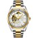 Men's male watch, d-4.2 cm, with a chronograph, 3 atm, luminous