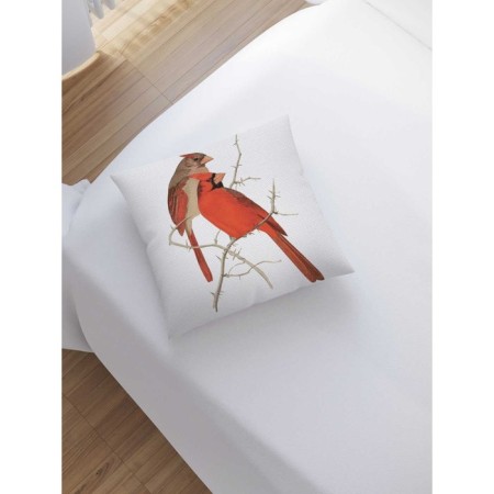 Decorative pillowcase "Careful birds", on a zipper, size 45x45 cm-1