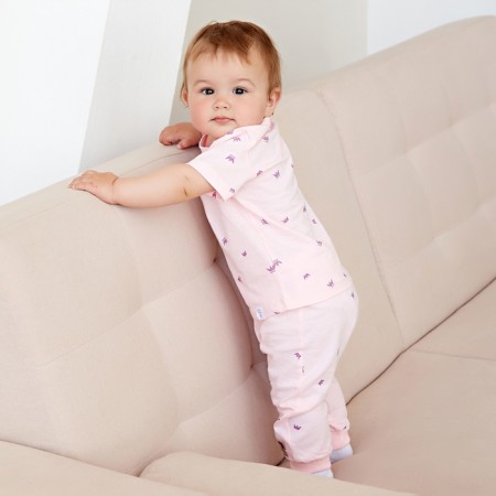 Children's Minaku T-shirt, pink color, height 86-92 cm-3