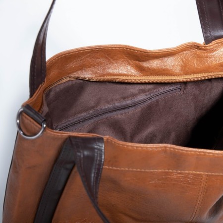 Love bag with lightning, brown color-5
