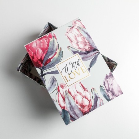 Gift folding box, packaging, “flower”, 21 x 15 x 7 cm-5
