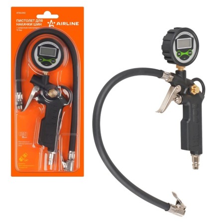 AIRLINE tires pistol with digital pressure gauge, 12 atm