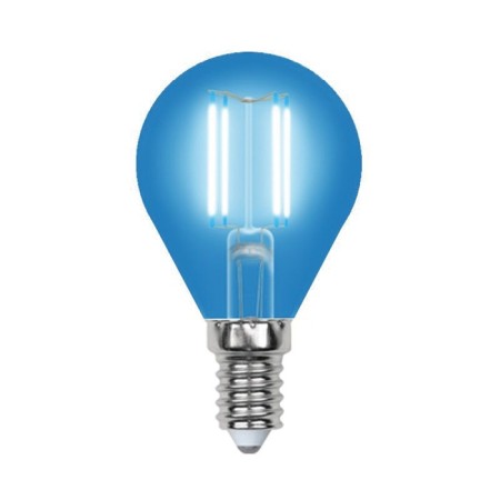 LED LED Uniel, E14, 5 W, glow blue