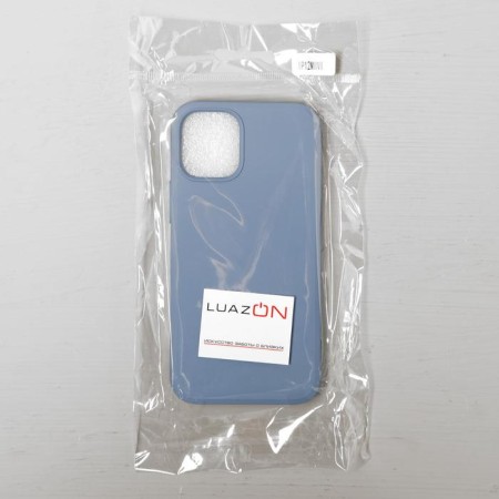Luazon cover for the iPhone 12 Mini, Soft-Touch silicone, blue-3