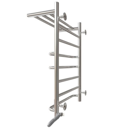 Electric towel "Sanprise" Euromix P8, 500x800 mm, with a shelf, right, chrome-4