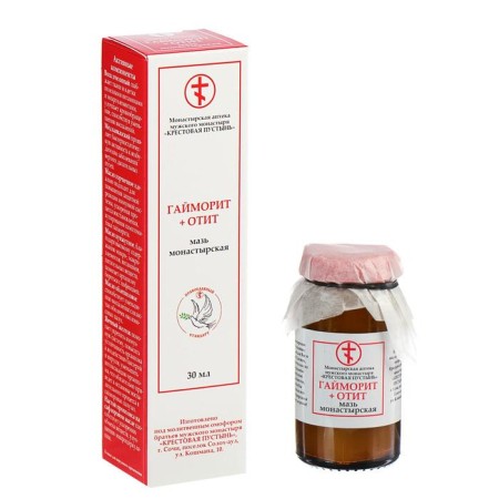 Monastic ointment "Solokh Aul", sinusitis and otitis media, 30 ml-2