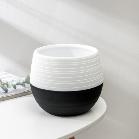 Pot "duet", 1.5 l, black and white color-1