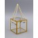 PET box with handles, gold, 10 x 10 x 10 cm
