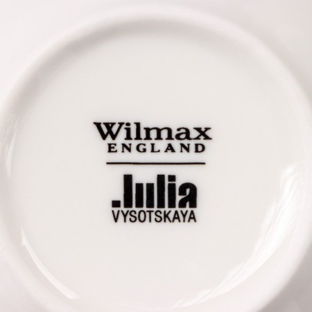 The porcelain setting Wilmax "Julia Vysotskaya", 2 items: sugar tower 340 ml, milkman 280 ml, white color-4