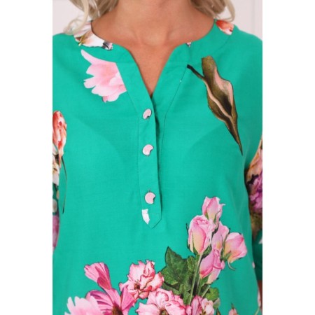 Women's tunic, size 42, green color-11