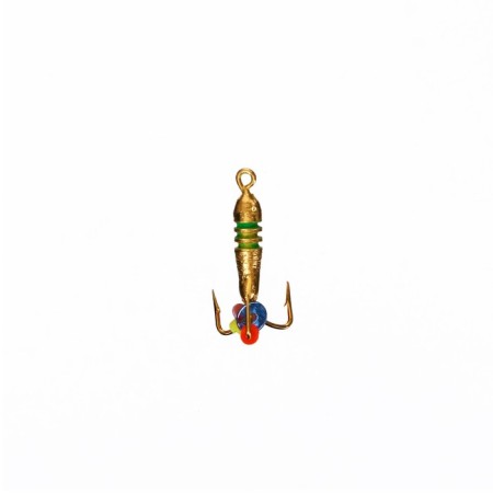 Mormyshka devil with risks (galvanic gold), weight 0.5 g, size 2.5