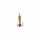 Mormyshka devil with risks (galvanic gold), weight 0.5 g, size 2.5