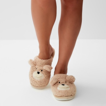 Women's slippers 40-41, beige color-11