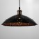 Suspension Bayerlux "perforation" E27 Black-gold 33x33x20-120cm