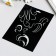 Plastic stencil "Flower ornament No. 4" 9.5x14cm