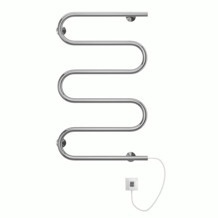 Terminus heated towel rail SH-shaped, 500x800 mm, chrome