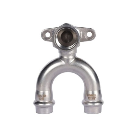 Wall-wall square Rommer RSS-0012-001512, VPR-BR, D = 15 mm x 1/2 ", Passing, with fortifications, press-3
