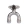 Wall-wall square Rommer RSS-0012-001512, VPR-BR, D = 15 mm x 1/2 ", Passing, with fortifications, press