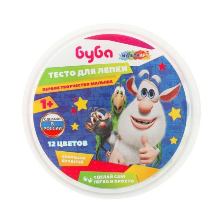 The sculpting dough in the buba bubble, 12 centers.