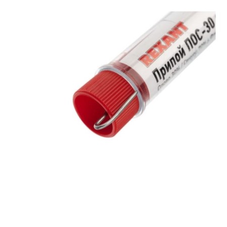 Solder with rosin Rexant, 10 g, d = 1 mm, tin 30% lead 70%-1
