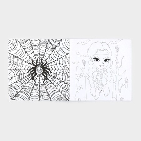 Antistress coloring "Gothic girlfriends", 21 x 21 cm-4