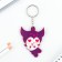 Key keychain wooden anime "Kuromi" 4.7 x 6 cm
