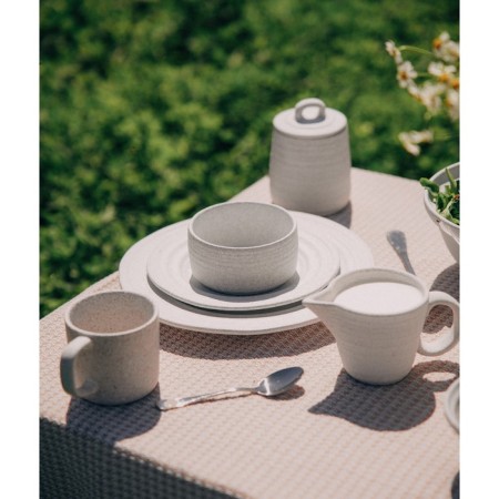 A set of ceramic SL Home “Arena Blanca”, 370 ml, D = 11 cm, white color-8