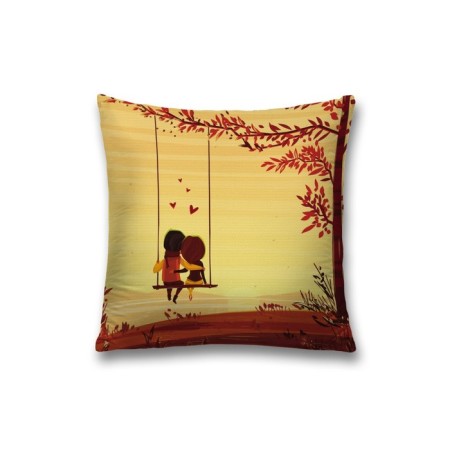 Decorative pillowcase "Two halves", on lightning, size 45x45 cm