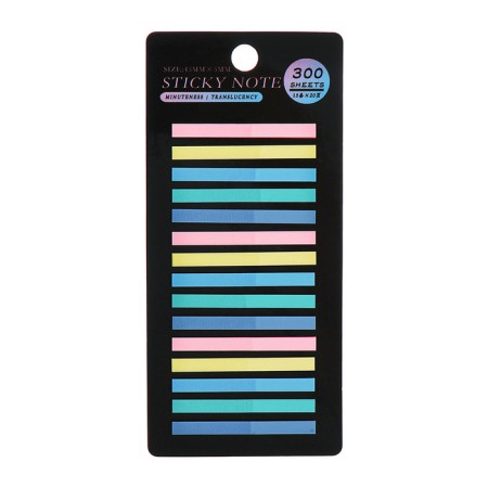 Block-filling with a sticky edge plastic 20l x 15 pieces, 5 cv. Pastel, 45mm x 4mm Calligrata-1